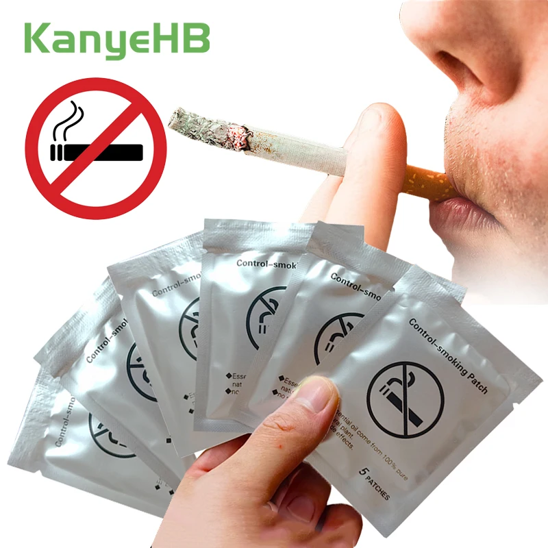 

30pcs=6bag Smoking Control Patches Quit Smoking Stickers Smoking Cessation Patch Natural Herbs Stop Smoking Medical Plaster A440