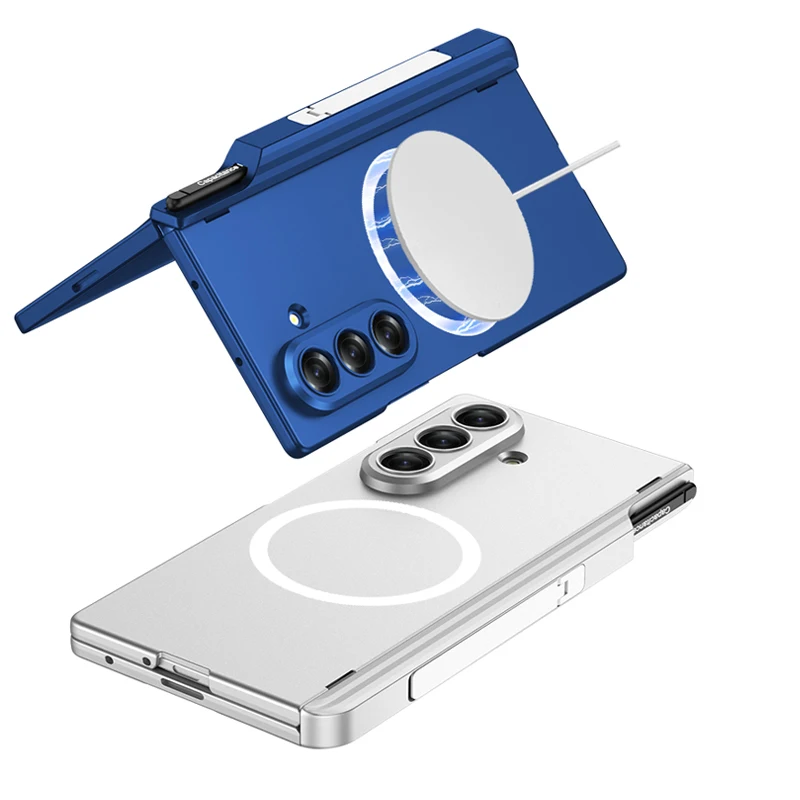 

For Samsung Z Fold 7 Case Upper Drawer Pen Cases With Phone Holder Magsafe Cases Mobile Phone Back Full Cover