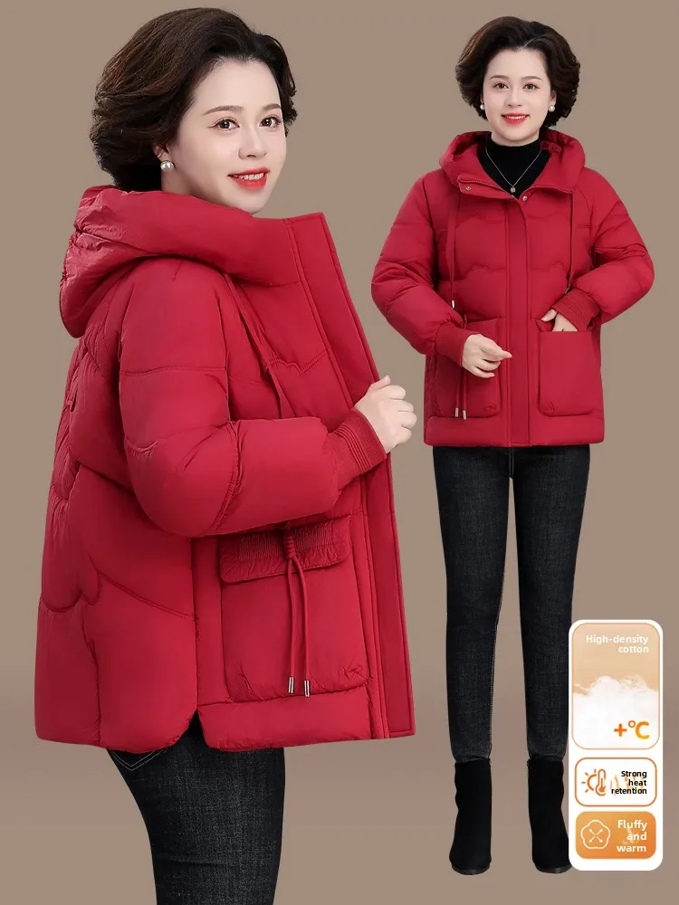 

Зимняя теплая женская куртка из хлопка с застежкой-молнией, повседневная, для мам