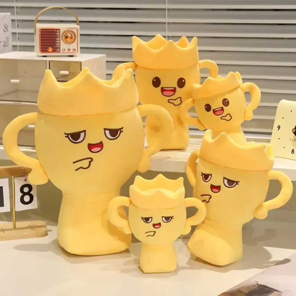 PP Baumwolle Champion Trophy Plüschtiere Victory Trophy Simulation Trophy Form Plüschpuppe Ins Cartoon