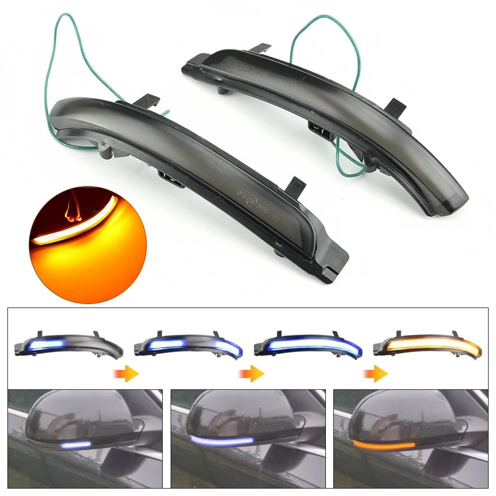 Dynamic Blinker LED Turn Signal Blinker Mirror Flasher Light For skoda Superb 3T4 Hatchback 2008-2014