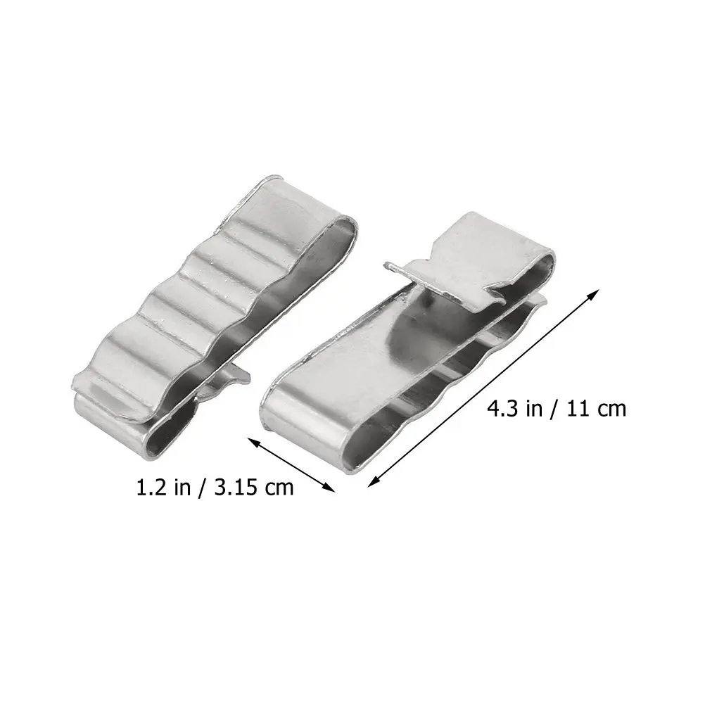 30Pcs Photovoltaic Cable Clamp Stainless Steel Solar Wire Clips Anti-Shedding Design for Photovoltaic Module Cable Management
