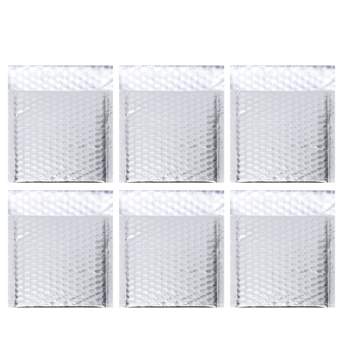 

Bubble Bag Small Envelope Waterproof Shockproof Packaging Lightweight Protective Mail Pouch Practical Silver Color