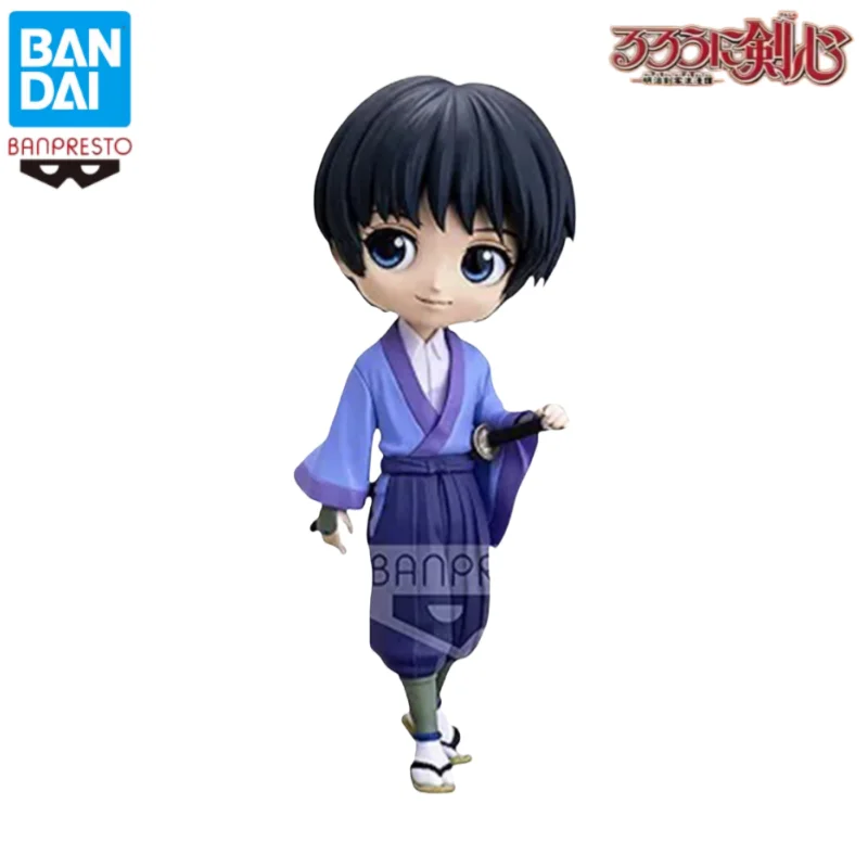 InStock Bandai Original Banpresto Rurouni Kenshin Qposket Seta Soujirou Action Figure Modelo Boneca Brand New Boxed AnimeCharacters