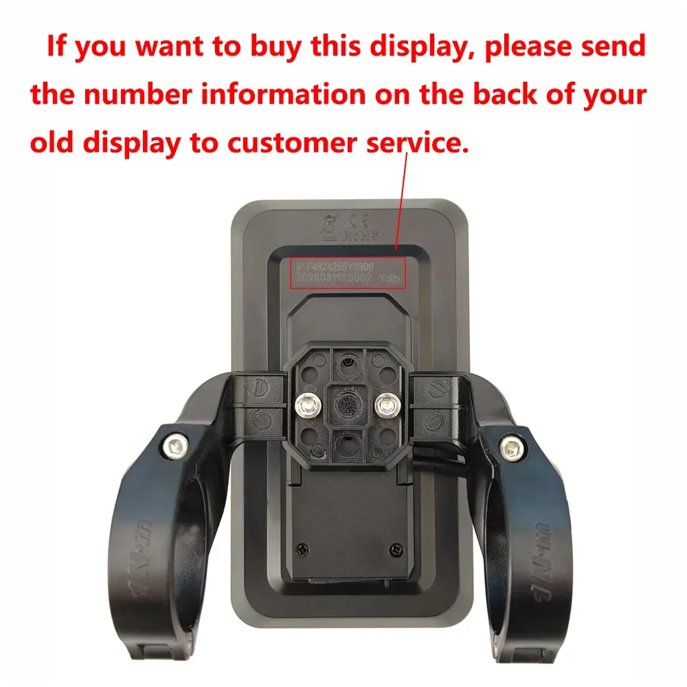 YL91F Electric Bike LCD Display Screen Meter 36V 48V 5Hole Waterproof Connector Speed Controller Panel For Ebike MTB Accessories