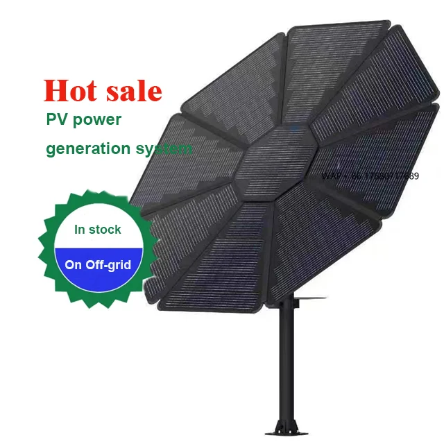 1kw Solar System Solar Sunflower on Off Grid 600W 1400W Sun Flower Solar Storage Systems for Home Garden Parking
