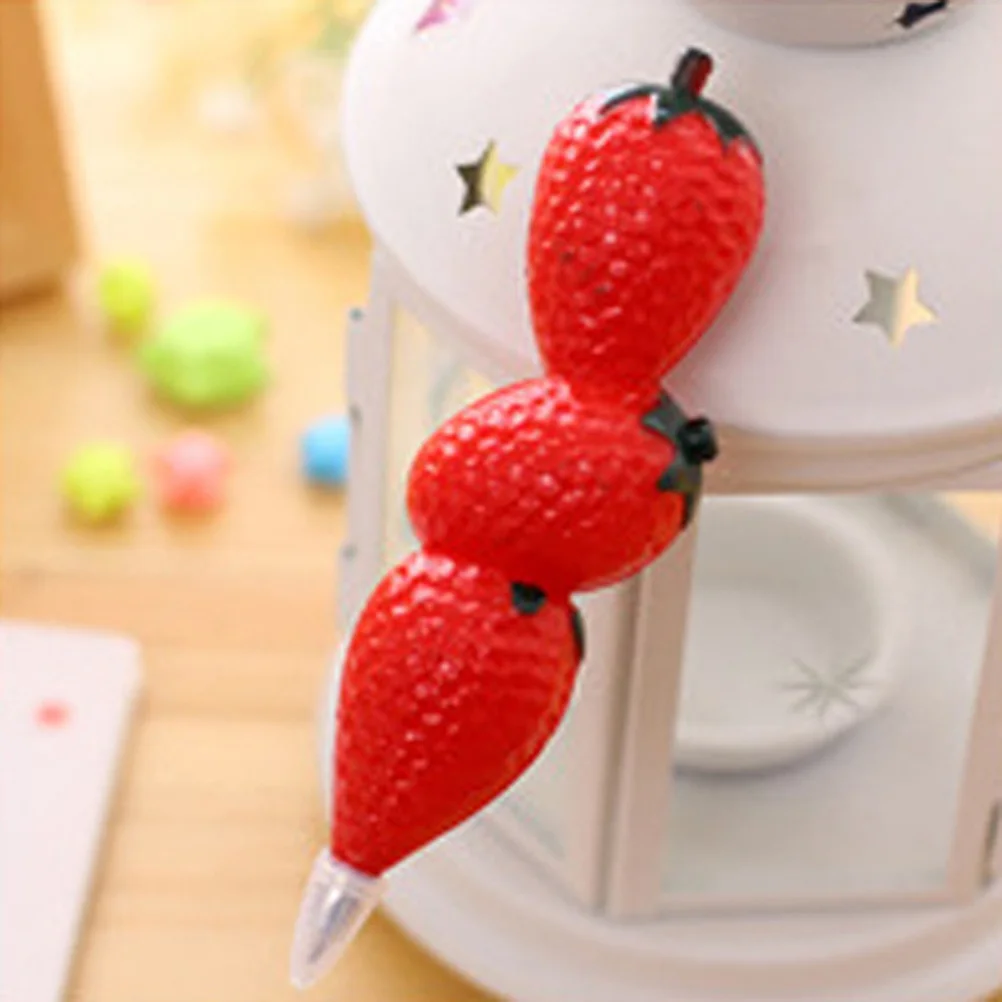 

1Pcs Magnetic Strawberry Shaped Pen Smooth Writing Comfortable Grip Creative Design for Everyday Use in Office Home
