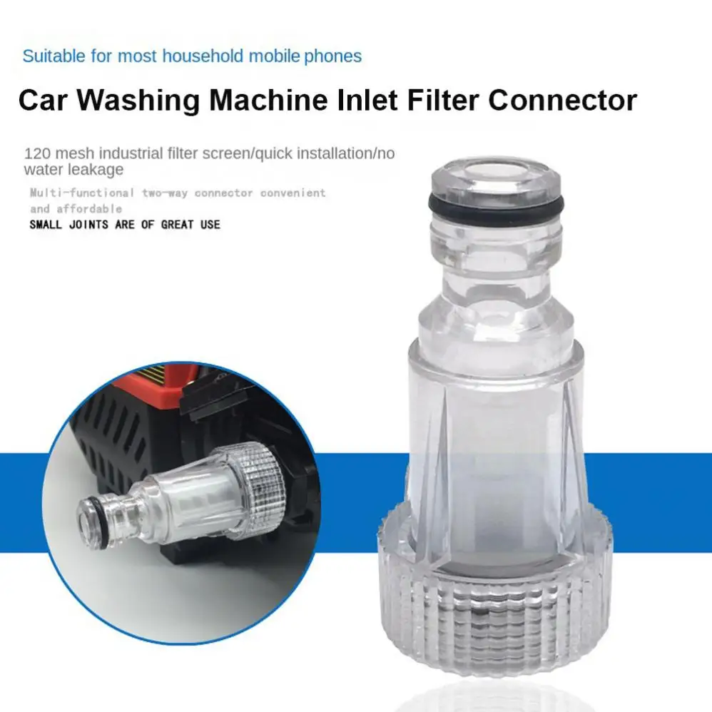 Filtro per l'acqua della macchina in plastica raccordo per il collegamento del filtro della lavatrice per auto ad alta pressione giunto del filtro di ingresso interfaccia da 3/4 pollici