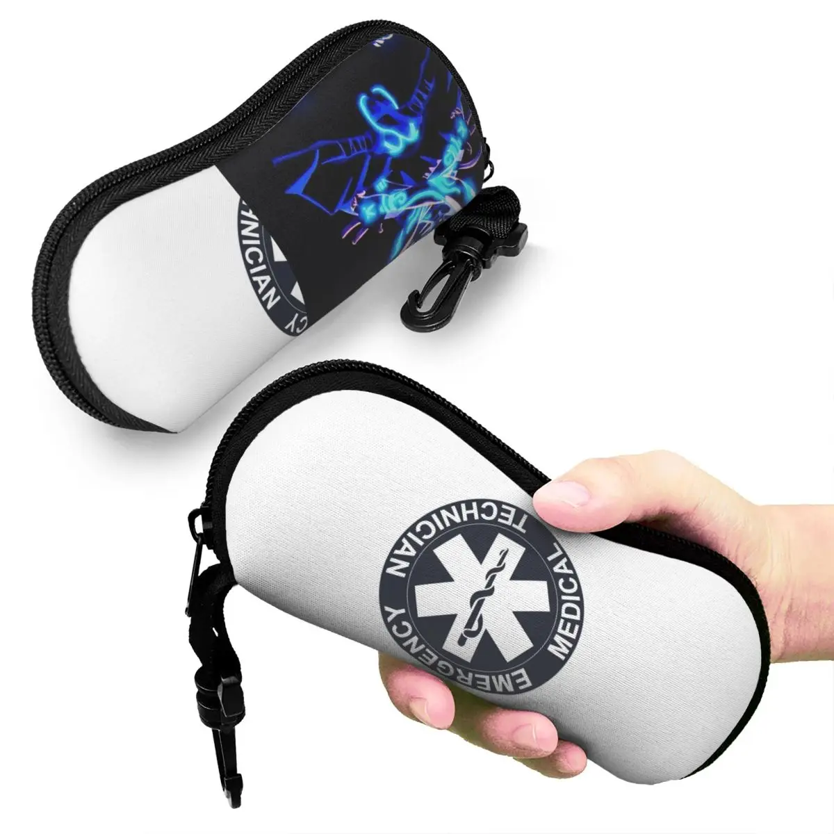 

Emt Star Of Life Emergency Medical Shell Glasses Case Protective Sunglasses Box Women Men Soft Eyeglass Bag Pouch