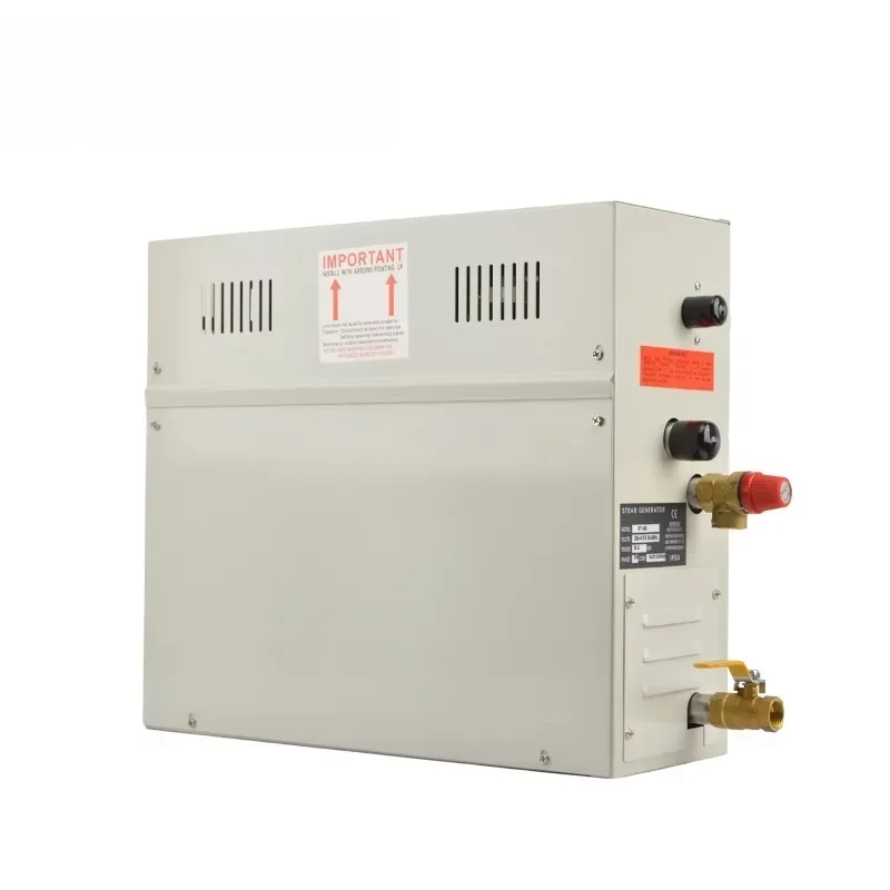 3kw 4.5kw 6kw 8kw مولد آلة ساونا البخار لـ Hammam حمام ساونا غرفة البخار الرطب 2-شخص لوحة التحكم