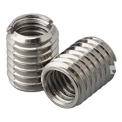 30pcs Threaded Inserts Thread Reducer Inner M6X1.0 Outer M8X1.25 Length 10MM Male Female Nut Hardware Repair Tool