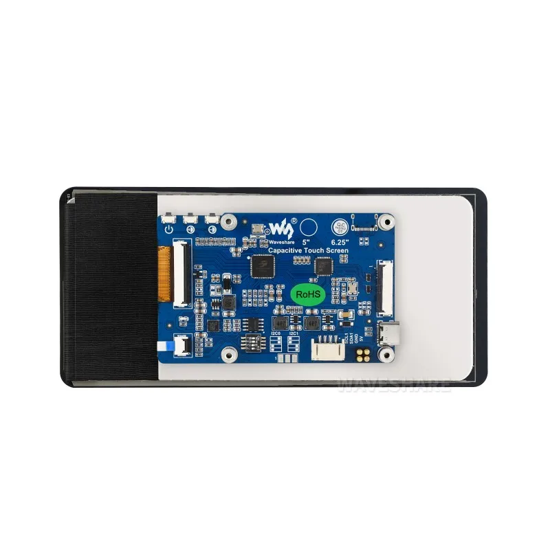 Waveshare 6.25inch DSI LCD (B),6.25inch DSI Capacitive Touch Display Type B,720×1560 Resolution,5-Point Touch,1.1mm Optical