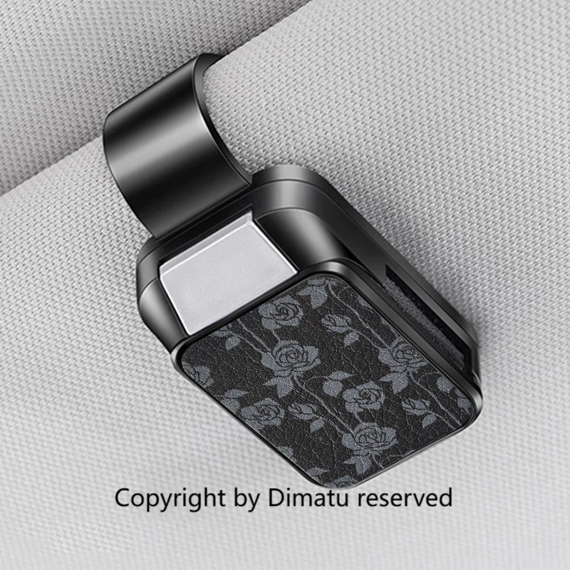 

New Car Glasses Clip Car Mounted Multifunctional In Car Sunglasses Holder Ticket Clip Sun Visor Storage Sunglasses