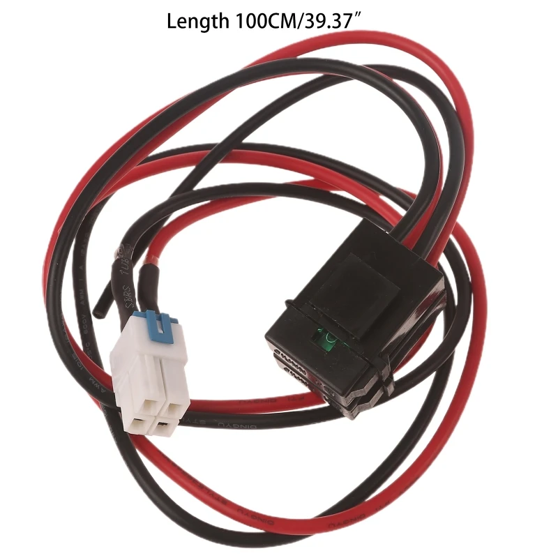 4Pin 12 AWG for DC Power Cord Cable for for Icom IC-7100 IC-7300 IC-7000 I N2UB