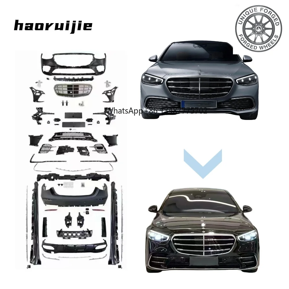 26style High Quality for AMG Line Style Body Kit for benz W223 Upgrade to for AMG Line Facelift Bumper W223 for AMG Tuning
