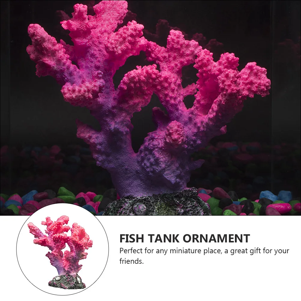 

Decoration Simulation Coral Fish Tank Ornament Vivid Figure Resin Crafts Aquarium Landscape DIY