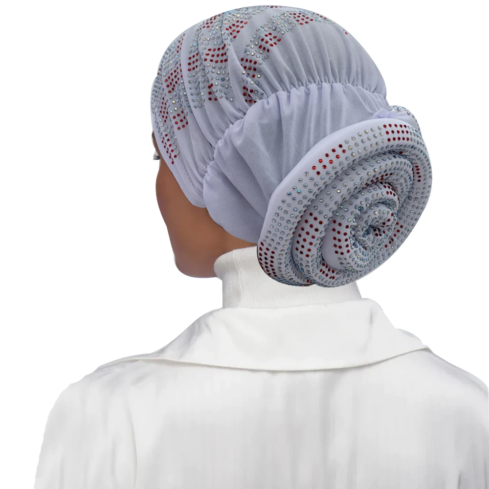 Turban d\'Été Respirant pour Femme Musulmane, Sous Écharpe Africaine, Bonnet pour la Tête