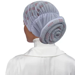 Tampão de Turbante Muçulmano Respirável para Mulheres, Under Scarf, Lady Head Wraps, Bonnet, Africano, Verão