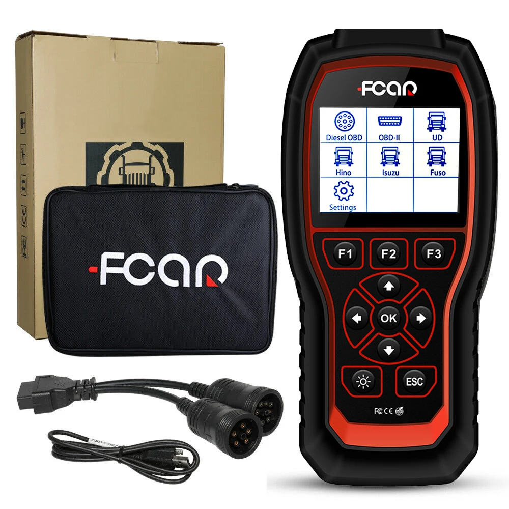 ماسح ضوئي لتشخيص السيارات Fcar HDS 300+ سلكي ذكي DPF Obd2 ABS قارئ رمز المحرك لمركبات الديزل مبيعات المصنع الرخيصة