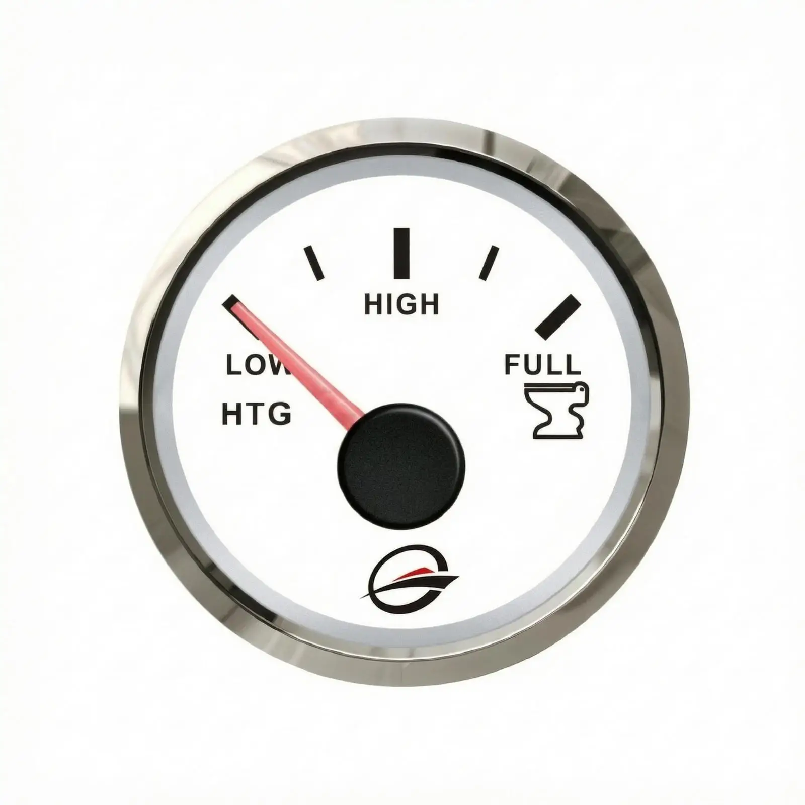 Marine Tank Level Gauge Three-Segment Scale Analog Level Dial Circular Bezel