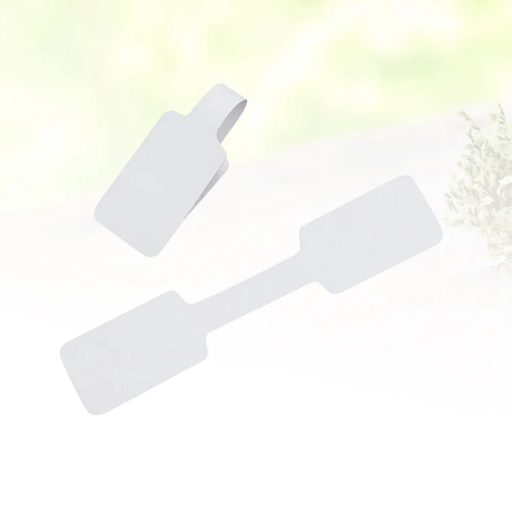 

200pcs Blank Price Tags Stickers Waterproof Adhesive Label For Jewelry Display Necklace Ring Bracelet Craft Diy Hanging Cards