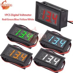 DC 4.5V-30V LED Digital Voltmeter 0.56 Inch Waterproof DC Voltmeter Voltage Tester for Cars Motorcycle LED Display Gauge Panel