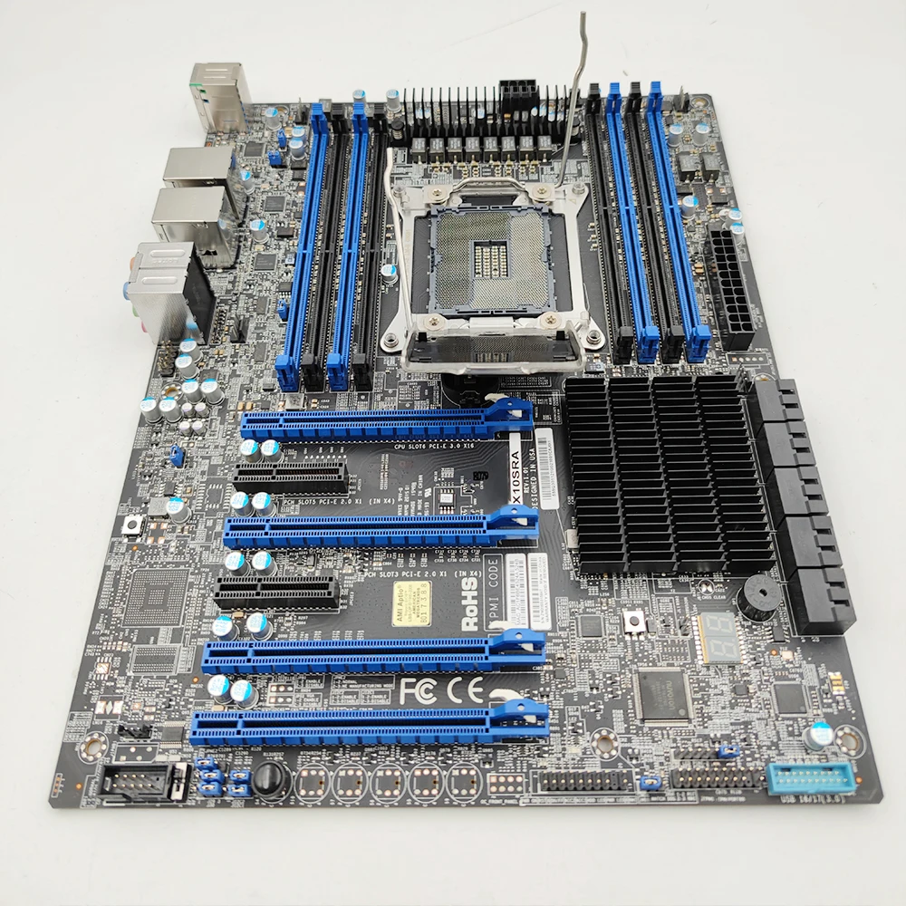 Workstation Motherboard LGA2011 Support E5-2600/1600 V4/V3 i7 DDR4 PCI-E 3.0 SATA3 X10SRA 