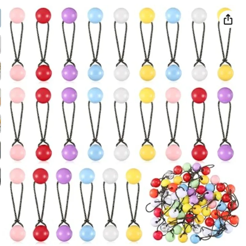 

20pcs/18.5mm Cute Ball Hair Ties for Boys and Girls 24pcs Ponytail Holders Double Balls Elastic Hair Elastics for Girls and Boys