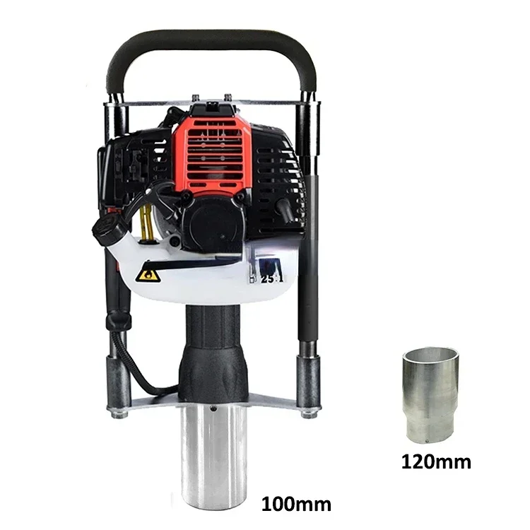 100mm handheld petrol vibrating gas guardrail post driver for sale