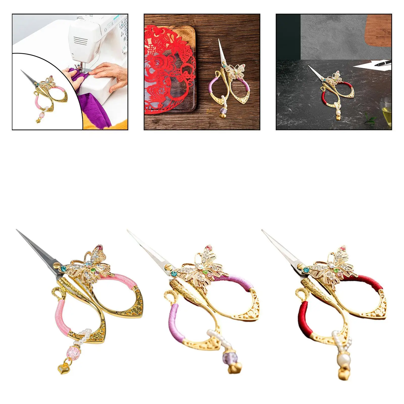 

Sewing Scissors Small Scissors Traditional DIY Projects Sharp Scissors Sturdy Tea Scissors for Knitting Dressmaker Household