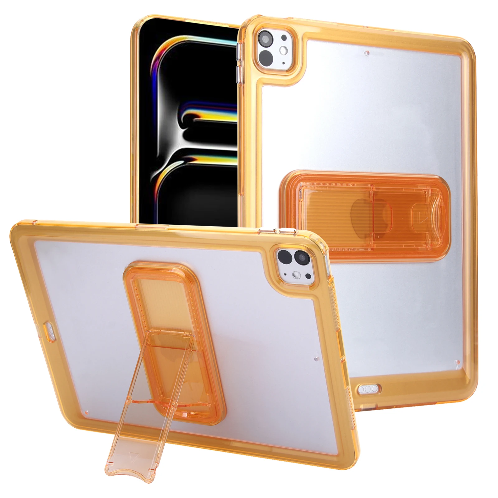 Transparent Tablet Case Shockproof Bracket for iPad Pro 11 2025 12th 11th 10th mini 6 7 Wear Resistant Precise Cutouts Cover