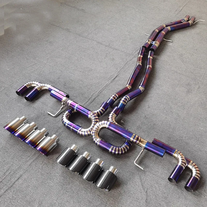 Factory Hot Selling High-Peormance Exhaust Catback for Lamborghini URUS 4.0 2018 304/Titanium Alloy Exhaust Pipe Box Packed
