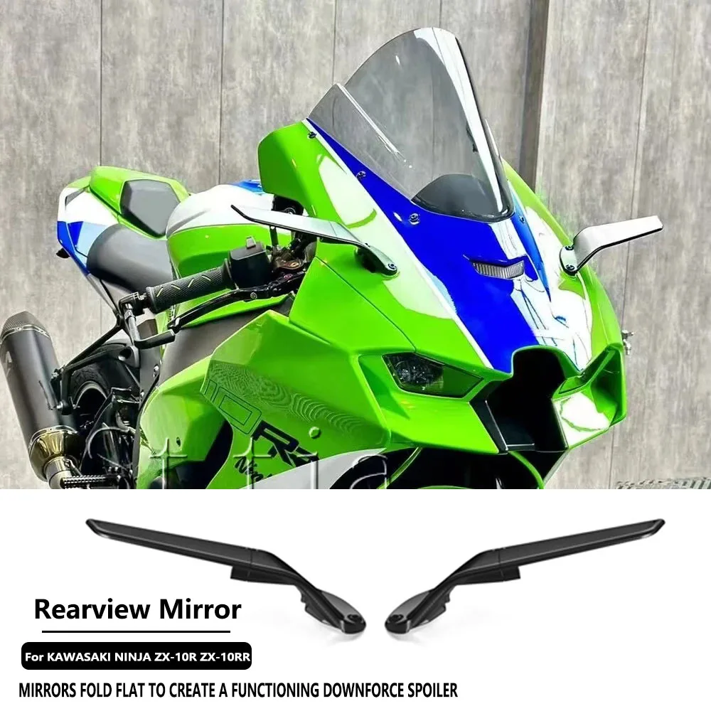 

For Kawasaki Ninja 1000 ZX10R ZX-10R SE ZX-10RR Motorcycle Aluminium Adjustable Rotate Sports Winglets Wing Stealth Mirrors
