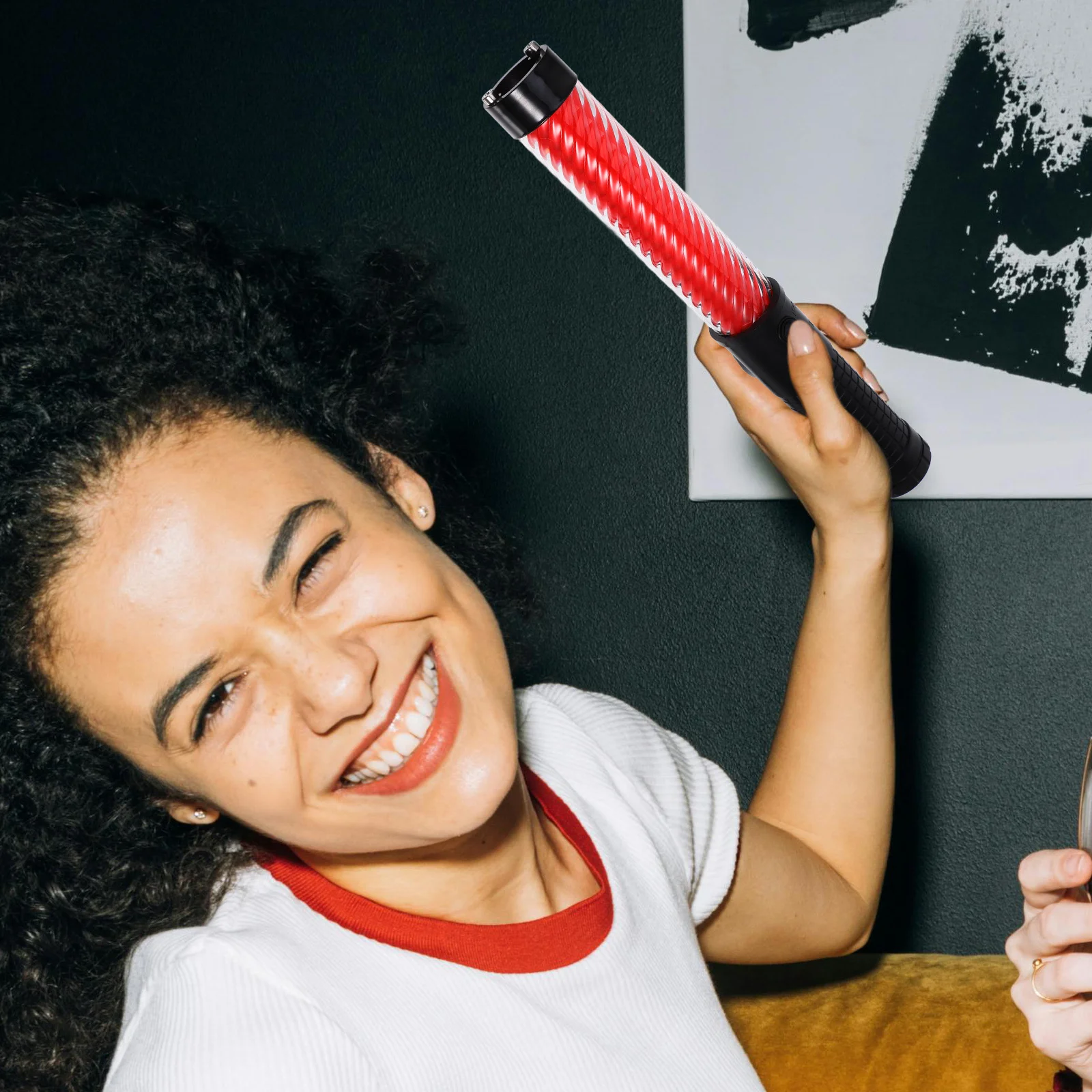 Traffic Wand Led Signal Stick For Concert Safety Traffic Control Reusable Party Decor Cheering Tool Emergency