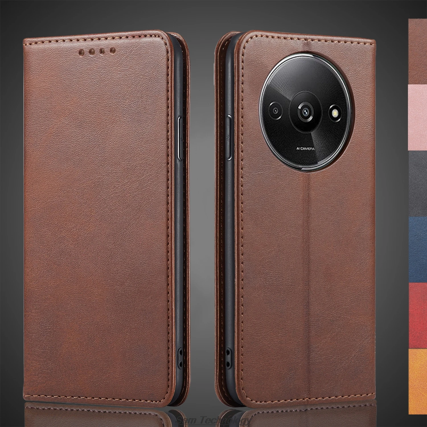 Magnetic attraction Leather Case for Xiaomi Redmi A3 Holster Flip Cover Case Redmi A3 Wallet Phone Bags Fundas Coque