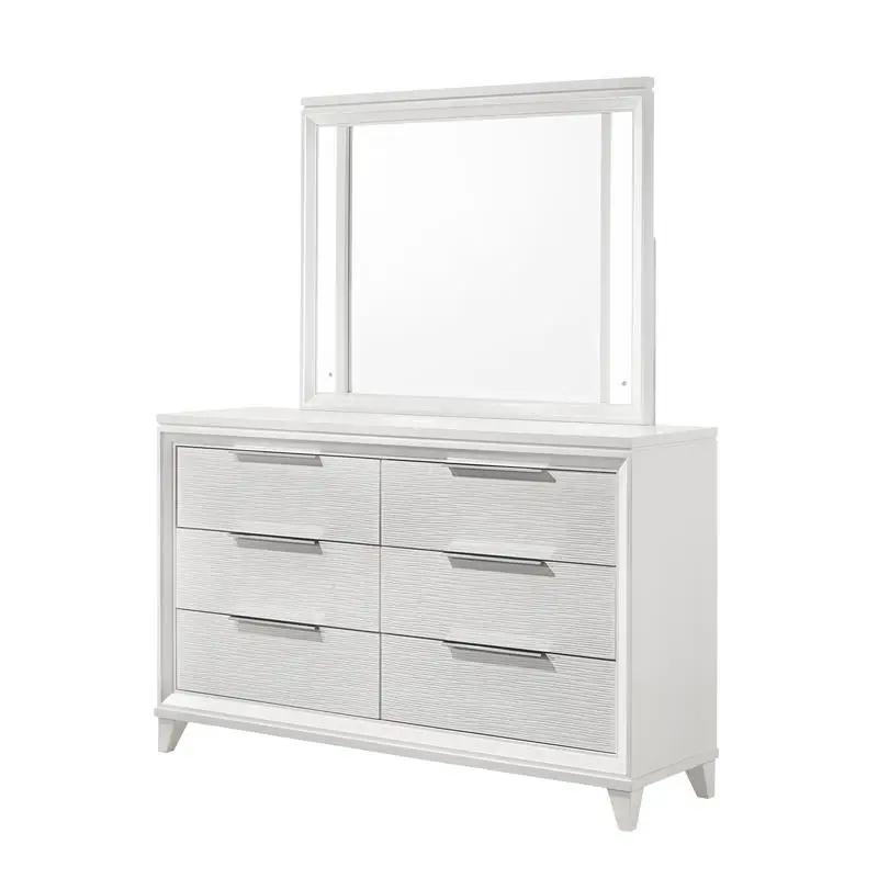 White Dresser - Cressida Style Furniture for Bedroom Storage Organizing, Modern Design, Stylish Home Décor - Elegant Storage