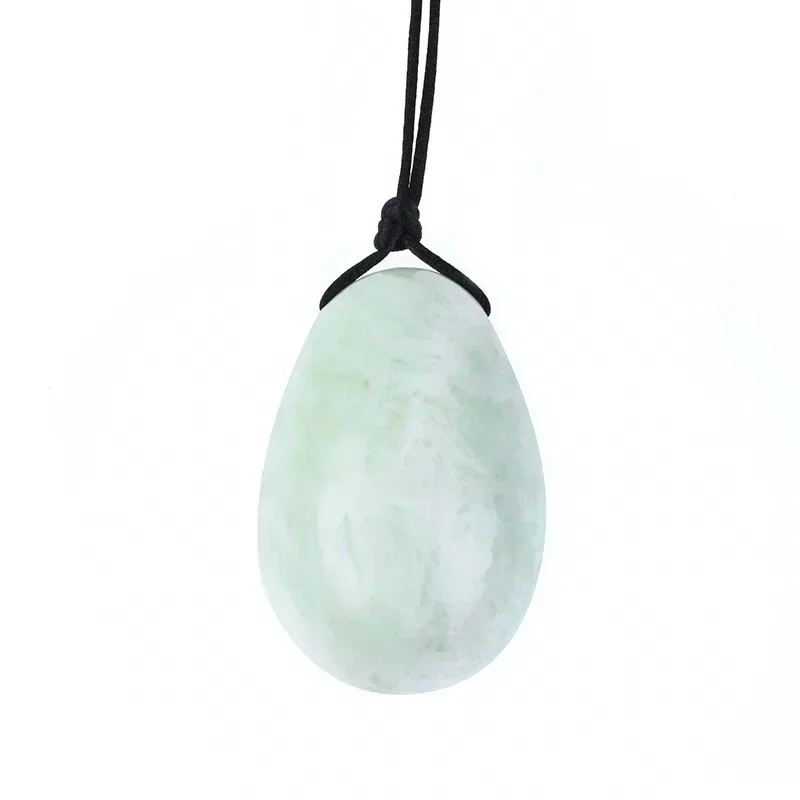 Natural Xiuyan Jade Yoni Egg Lady Kegel Fitness Apparatus Vaginal Muscle Tightening Ball Massager