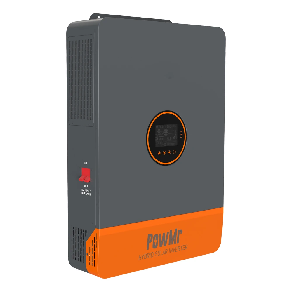 PowMr MPPT 분할 상 단일 최대 PV 11000W 태양광 하이브리드 인버터 충전기, 120A, 10KW, 110 V, 220V