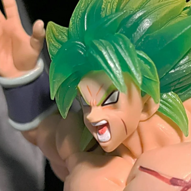 Anime Dragon Ball Z Figures Broly Action Figure Green Hair Two Styles Fighting Broli Pvc Doll Statue Collection Toy Gift