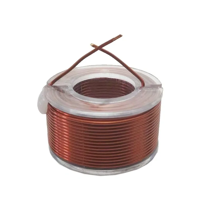Oxygen-free Pure Copper Inductor Circular Transparent Divider Audio Hollow Inductor Wire Coil 0.8 Wire Diameter 0.33MH/0.18MH