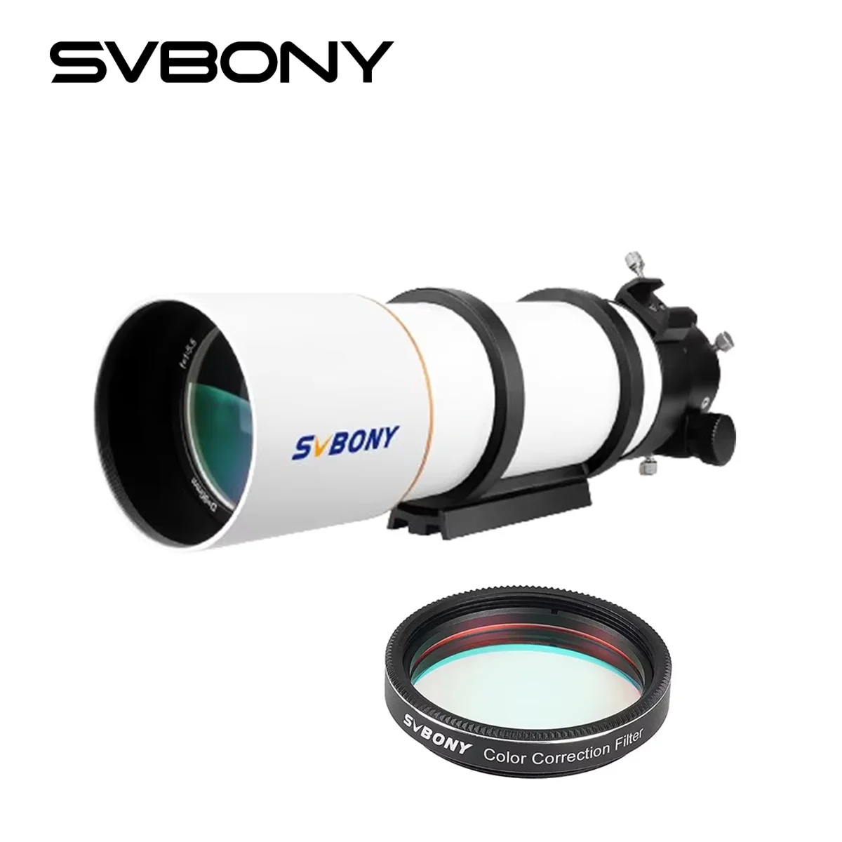 SVBONY SV48P Telescope 90mm Aperture F5.5 Refractor OTA Astronomical Telescope for Adults&Beginner for Deep Sky Astrophotography