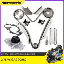 Engine Timing Chain Water Pump Kit Fit 2.7 L GAS For Chrysler 300 Dodge Charger Stratus Intrepid Concorde Sebring 2.7L EER 02-06