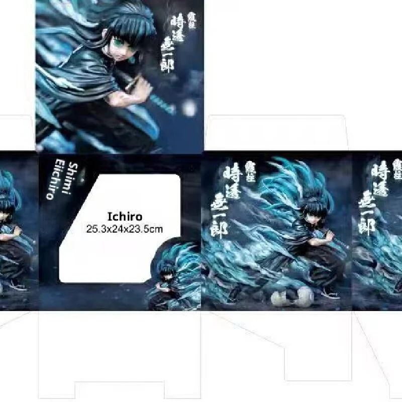 Demon Slayer Kimetsu No Yaiba Mist Pillar Tokito Muichiro Battle Pose Anime Merchandise Action Figure Desktop Decoration Model
