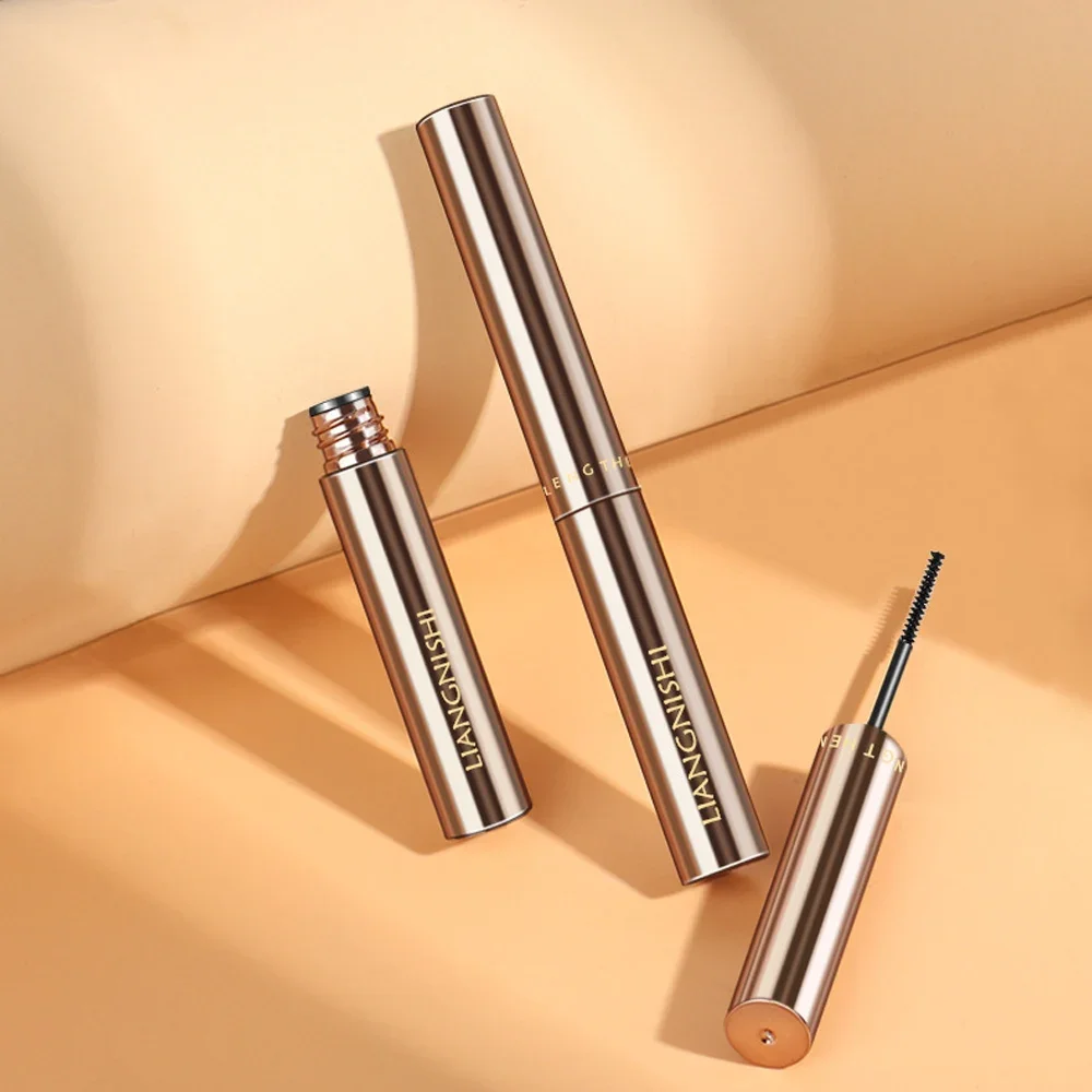 Curling Zijde Vezel Mascara Ogen Make-Up Mat Zwart Bruin Duurzame Ultra-Fijne Borstel Mascara Waterdichte Snelle Droge Wimper Comestics