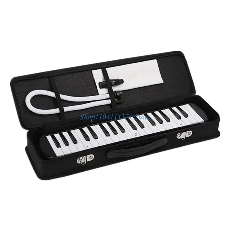P9FC Air Piano Keyboard Soprano Melodica with Long Tube, Short Mouthpieces & Carry Bag, 32 Keys Melodica Instrument for Kids