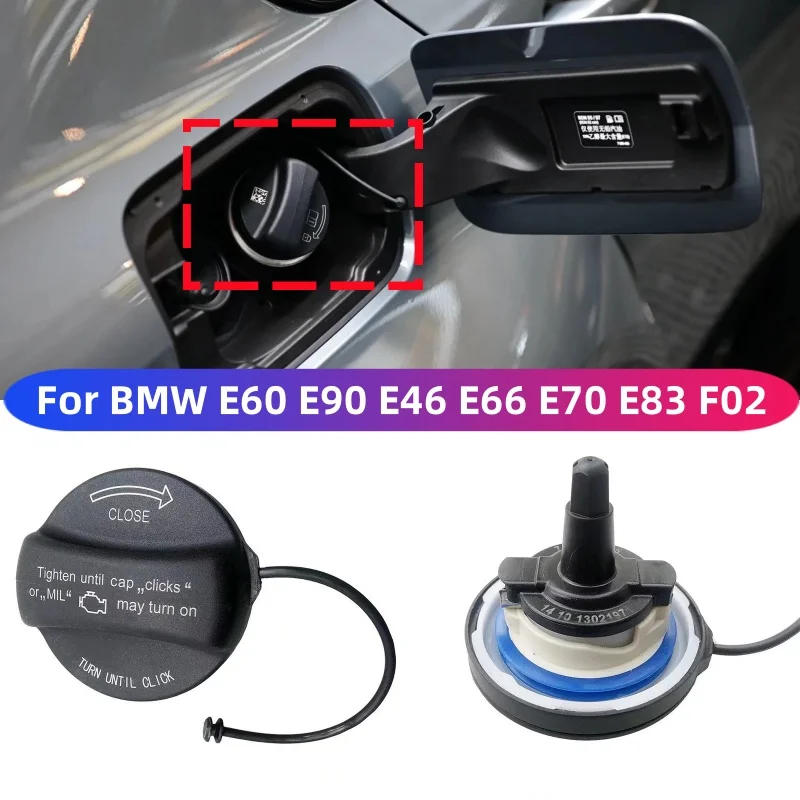 

For BMW E90 E60 E46 E88 E70 F02 E84 E83 Car Fuel Tank Gas Cap Cover 1 3 5 7 Series X1 X3 X5 X6 118i 520i 525i