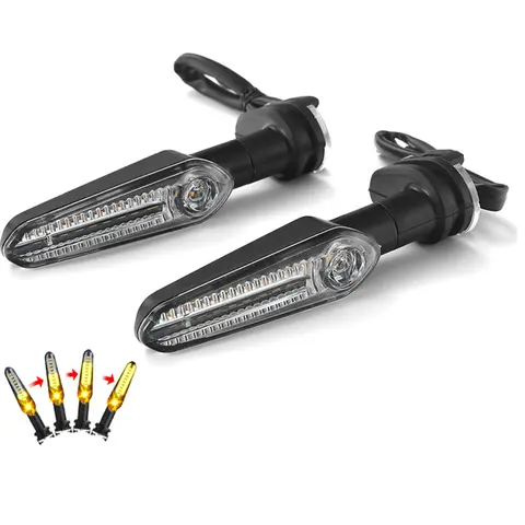  2PCS 오토바이 라이트 YAMAHA FZ16 FZ-09 08 FZ-03 FZ-6S -6R 12led 회전 신호 깜박임 표시 등