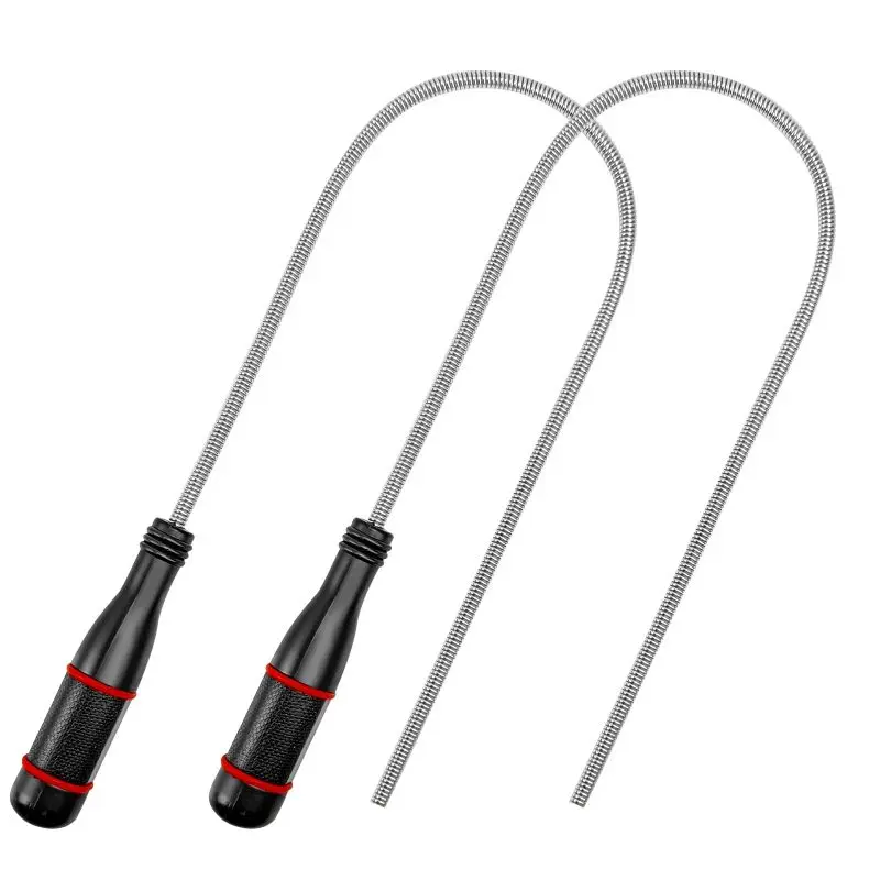 Flexible Magnetic Pickup Tool Bendable Snake Pickup Bendable Suction Bar for Locate Falling Objects Reach Sink Drains Pick Up
