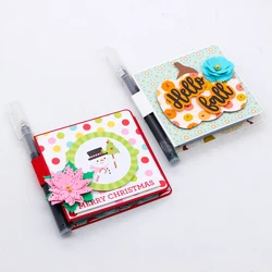 ZFPARTY Notepad and Pen Holder Metal Cutting Dies Stencils for DIY Scrapbooking Decorative Embossing DIY Paper Cards