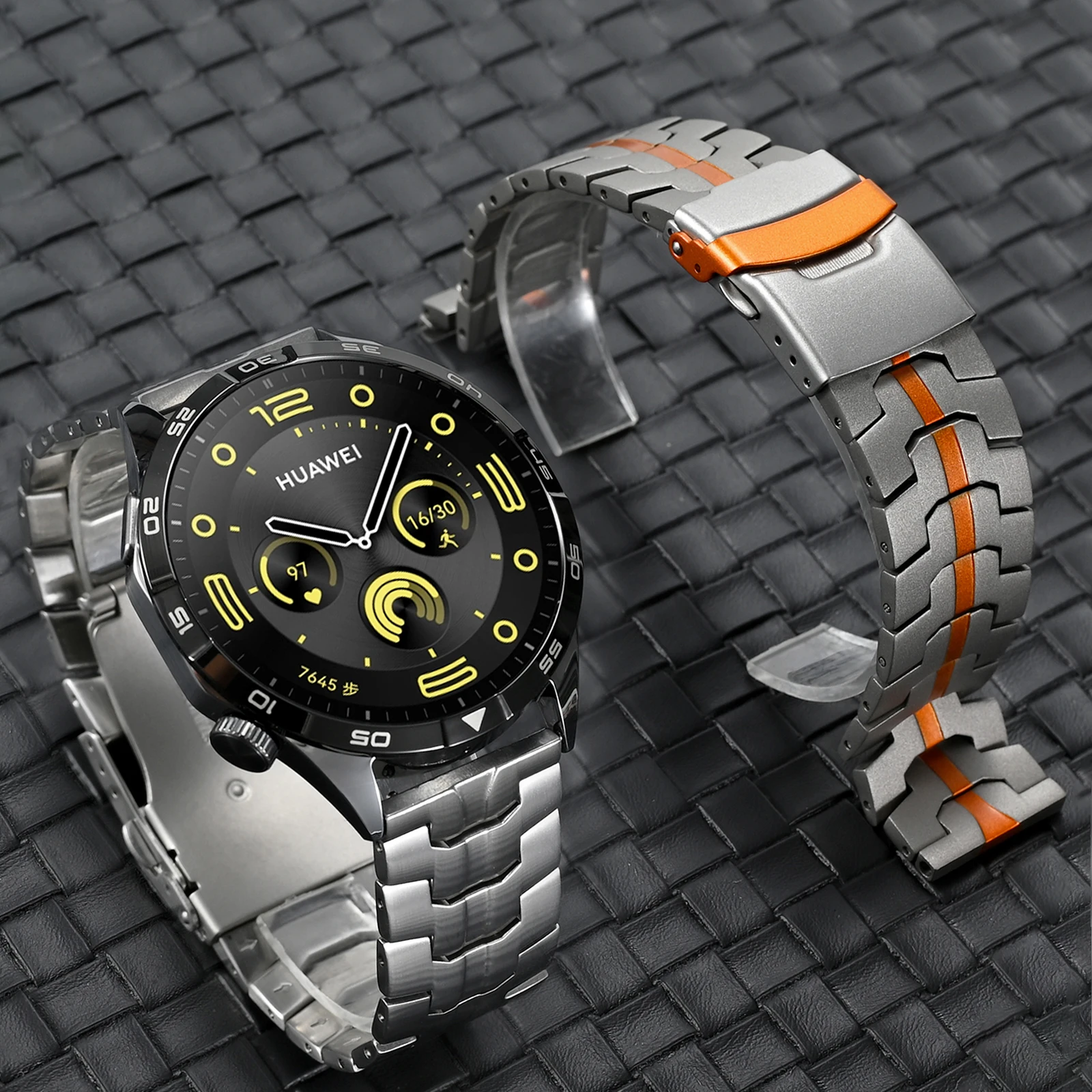 20mm 22mm Titanium Bracelet For Huawei Watch 5 GT5/4 4/3Pro 42 46mm Stainless Steel Strap For Amazfit Balance GTR4/3/2 WatchBand
